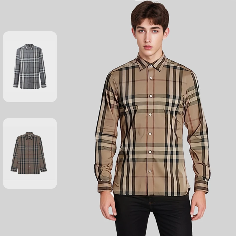 【预售 专柜6600】Burberry 男士格子衬衫 39835431 39835371