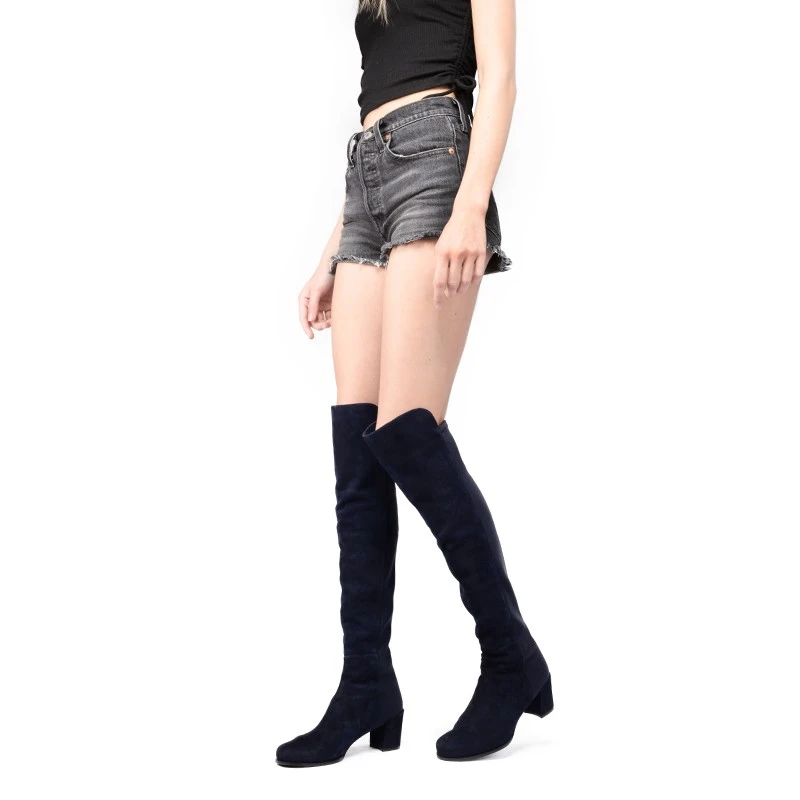全新未使用 StuartWeitzman 【国现 专柜6800元】SW长靴5050 Block