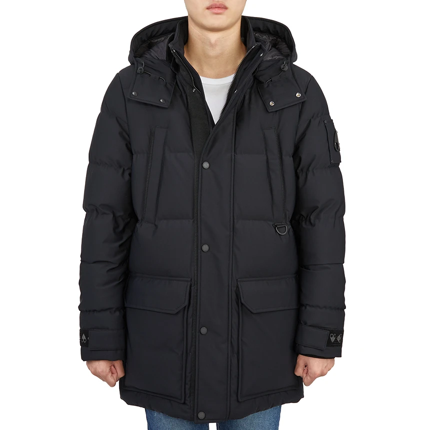 【预售 专柜9800】Moose Knuckles 男士黑色羽绒服 M32MJ152292