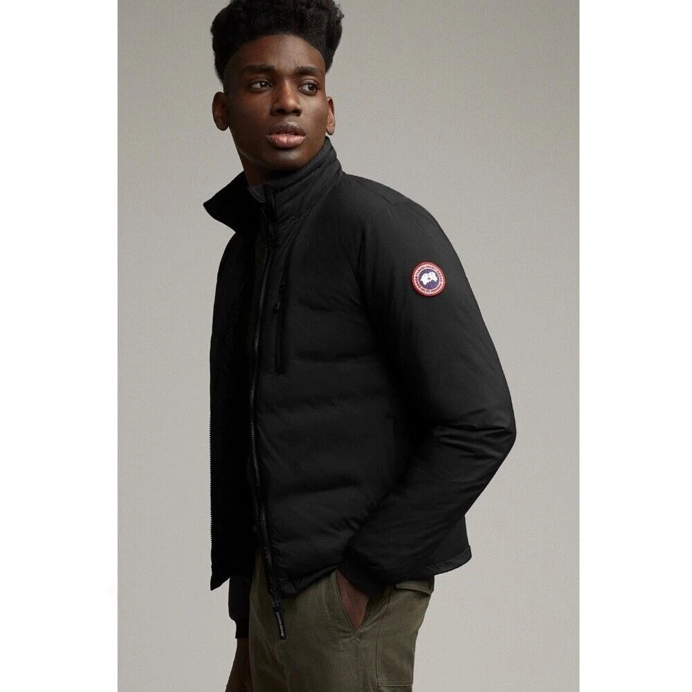 【预售 专柜6500】Canada Goose 男士黑色夹克羽绒服 CG5079M43
