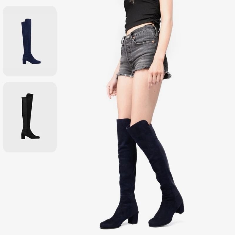 【预售 专柜6800】STUART WEITZMAN 女士高跟长靴 5050 Block