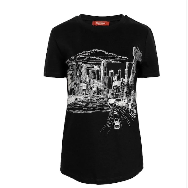 【保税仓 专柜2200】Max Mara 女士新品短袖T恤 Ernesta 006