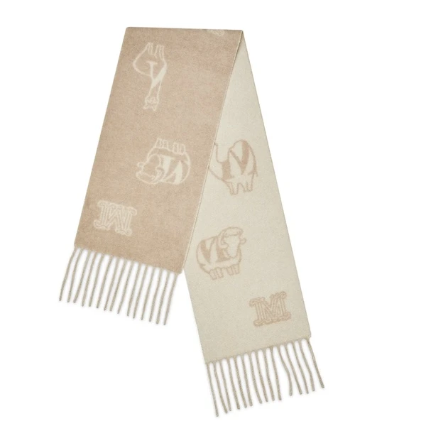 【预售 专柜2100】MaxMara 女士时尚双面百搭围巾WSAnima 001