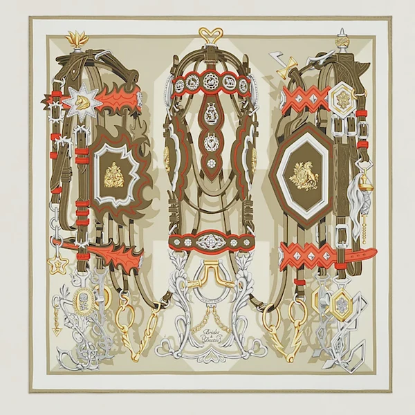 【预售 专柜4100】Hermes/爱马仕“缰辔与命运”方巾H003967S 09