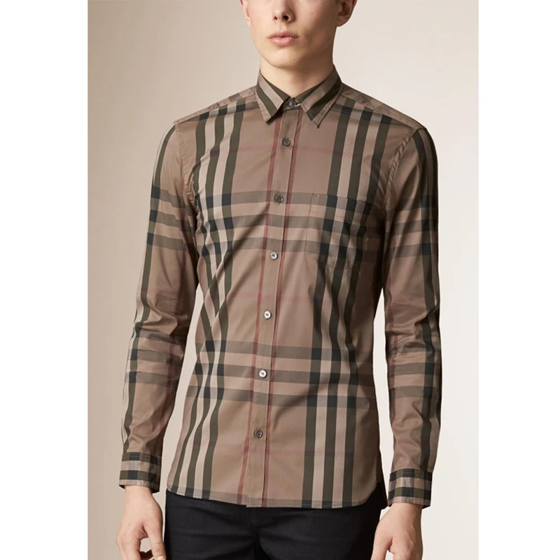 全新未使用 BURBERRY/博柏利 【国现 专柜5300】男士衬衫 39835431