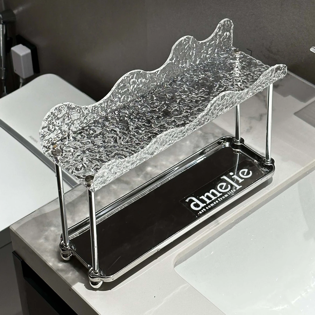 卫生间洗漱台置物架浴室洗脸台洗手间梳化妆品桌面双层收纳架家用