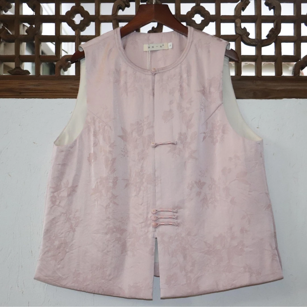 【田园刘娟-服装】枕石圆领马甲 244150  X