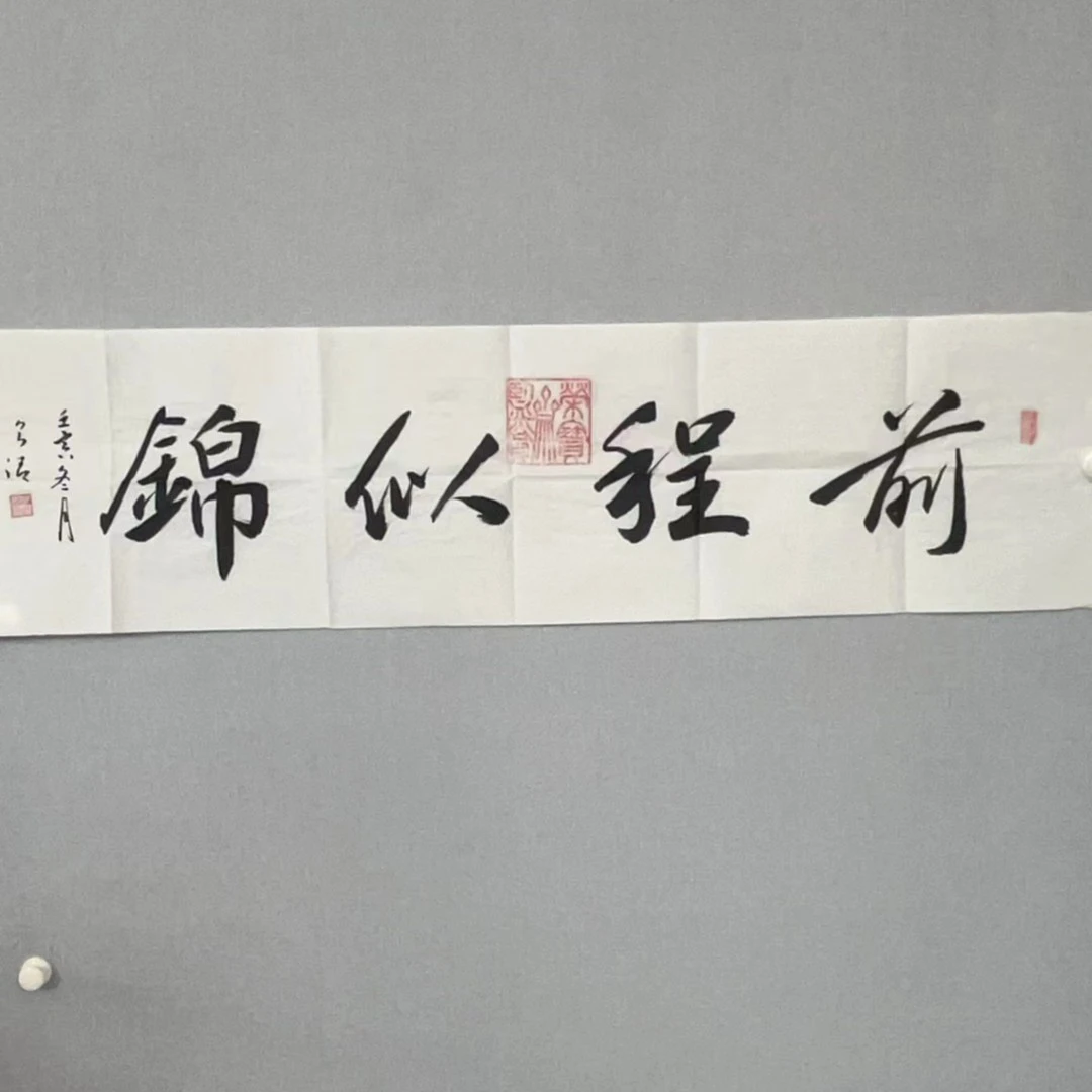 张泽清书法（前程似锦）-名家亲笔手绘