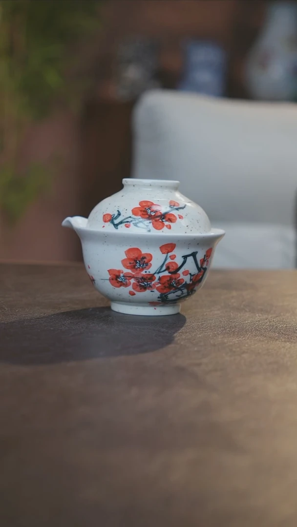 【闪购商品】瓷片景德镇陶瓷杯碗柴烧多人