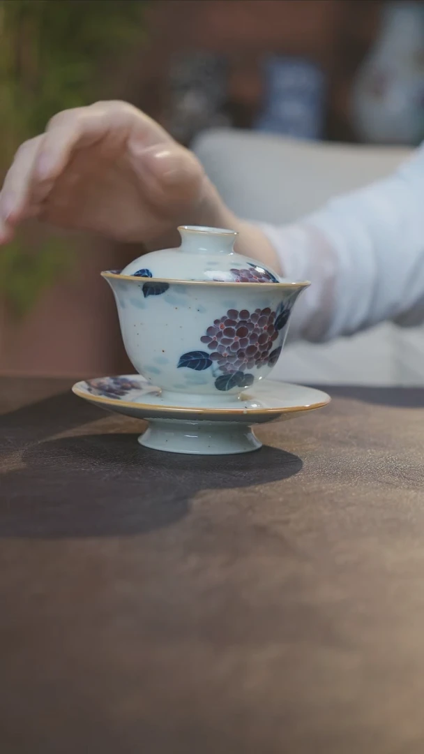 【闪购商品】瓷片景德镇陶瓷杯碗柴烧多人
