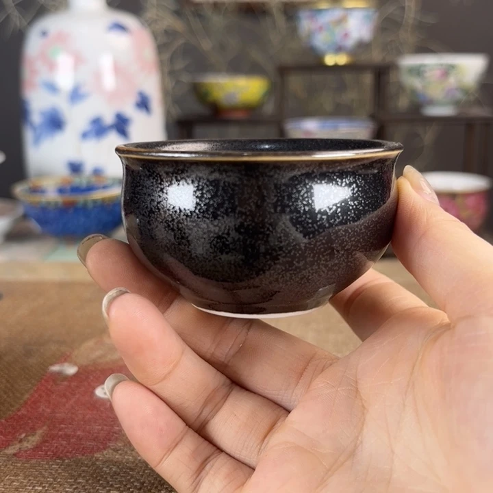摆件景德镇陶瓷茶杯多人