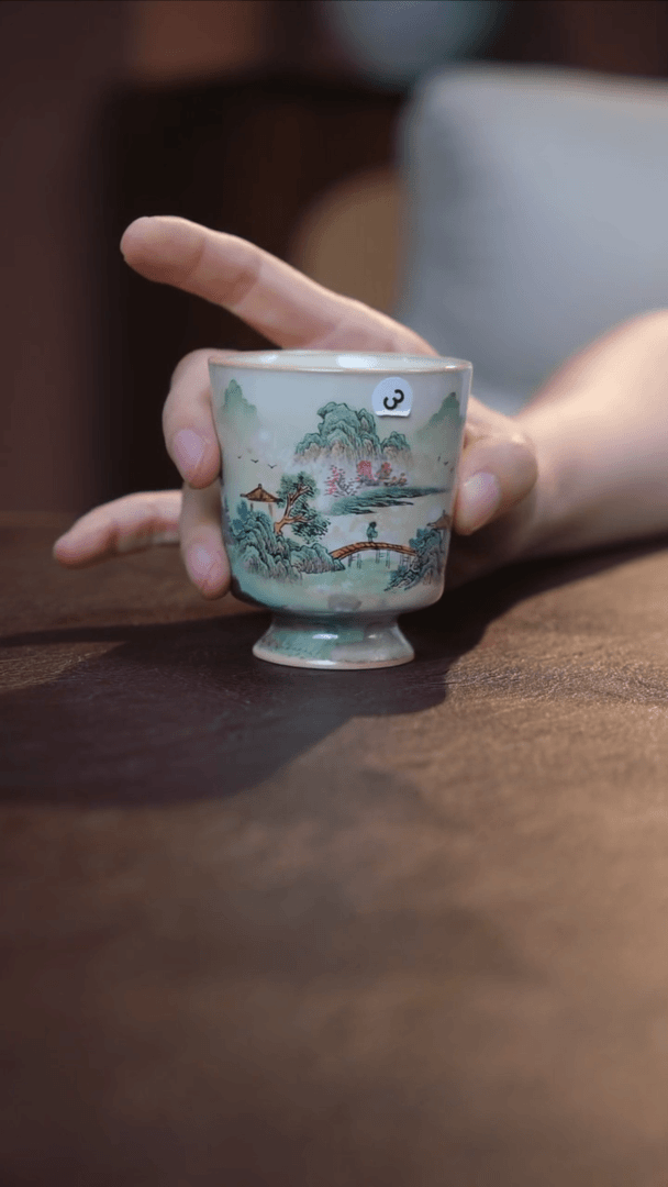 【闪购商品】杯景德镇陶瓷杯碗柴烧多人