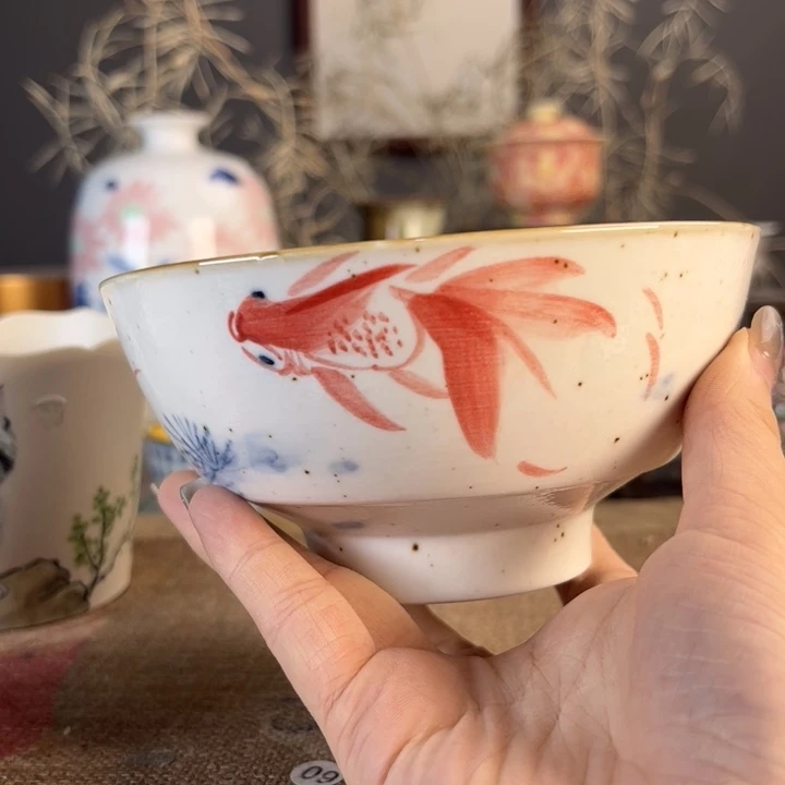 摆件景德镇陶瓷茶杯多