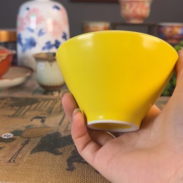 摆件H***y景德镇陶瓷茶杯里