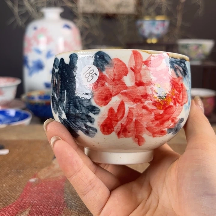 摆件景德镇陶瓷茶杯多人