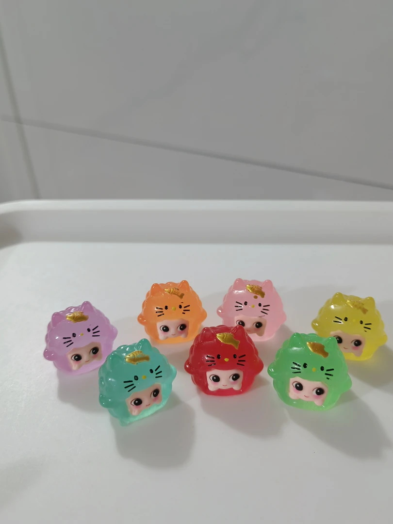 （九宫格+许愿+对碰）    夜光招财猫   创意DIY   摆件饰品