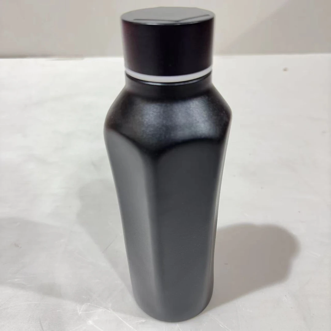 （主播福利）不锈钢保温杯户外运动简约水杯黑色创意时尚便携（D19）