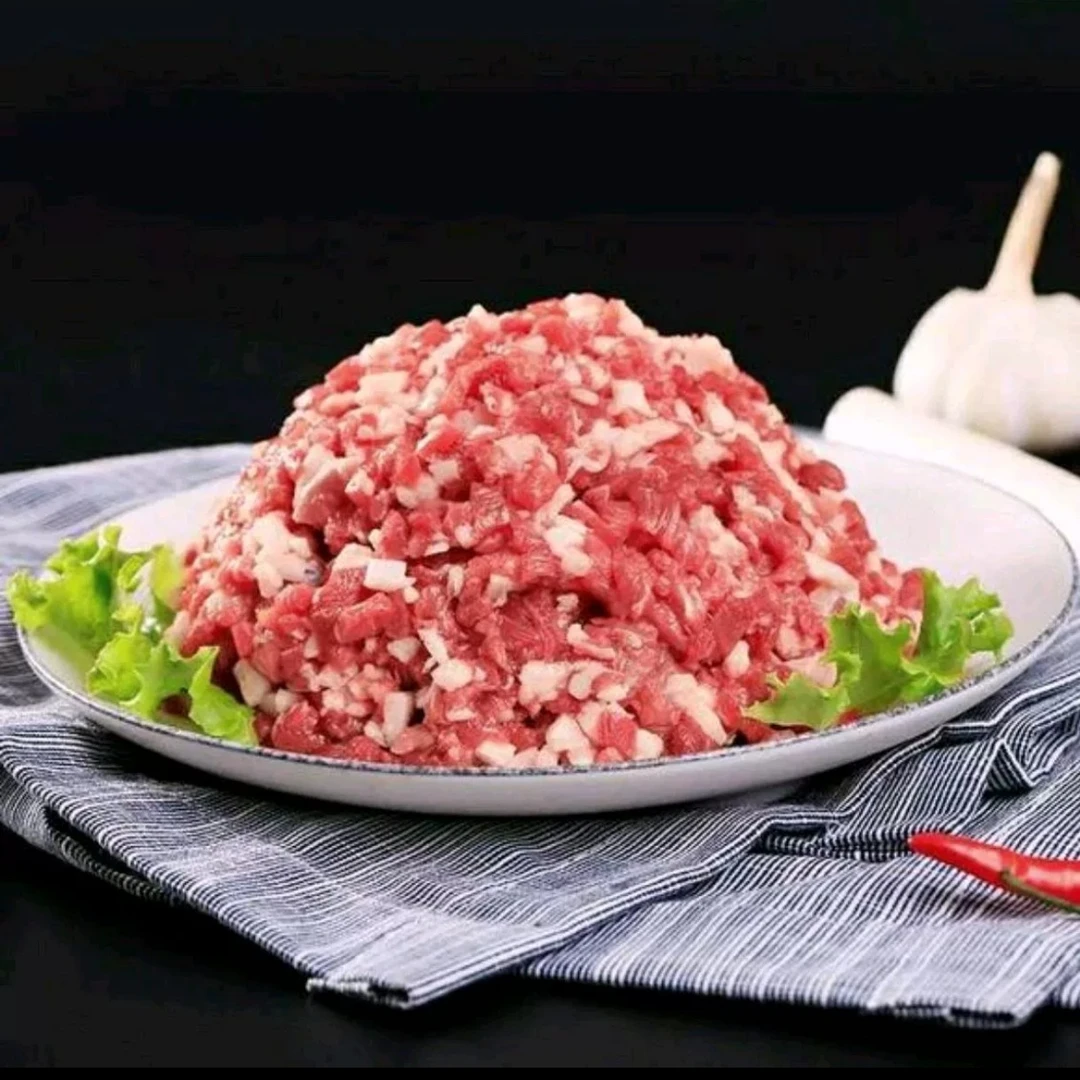 ［新鲜羊肉糜］2斤原切草原正宗羔羊 鲜羊后腿绞至而成 包饺子炒菜通用