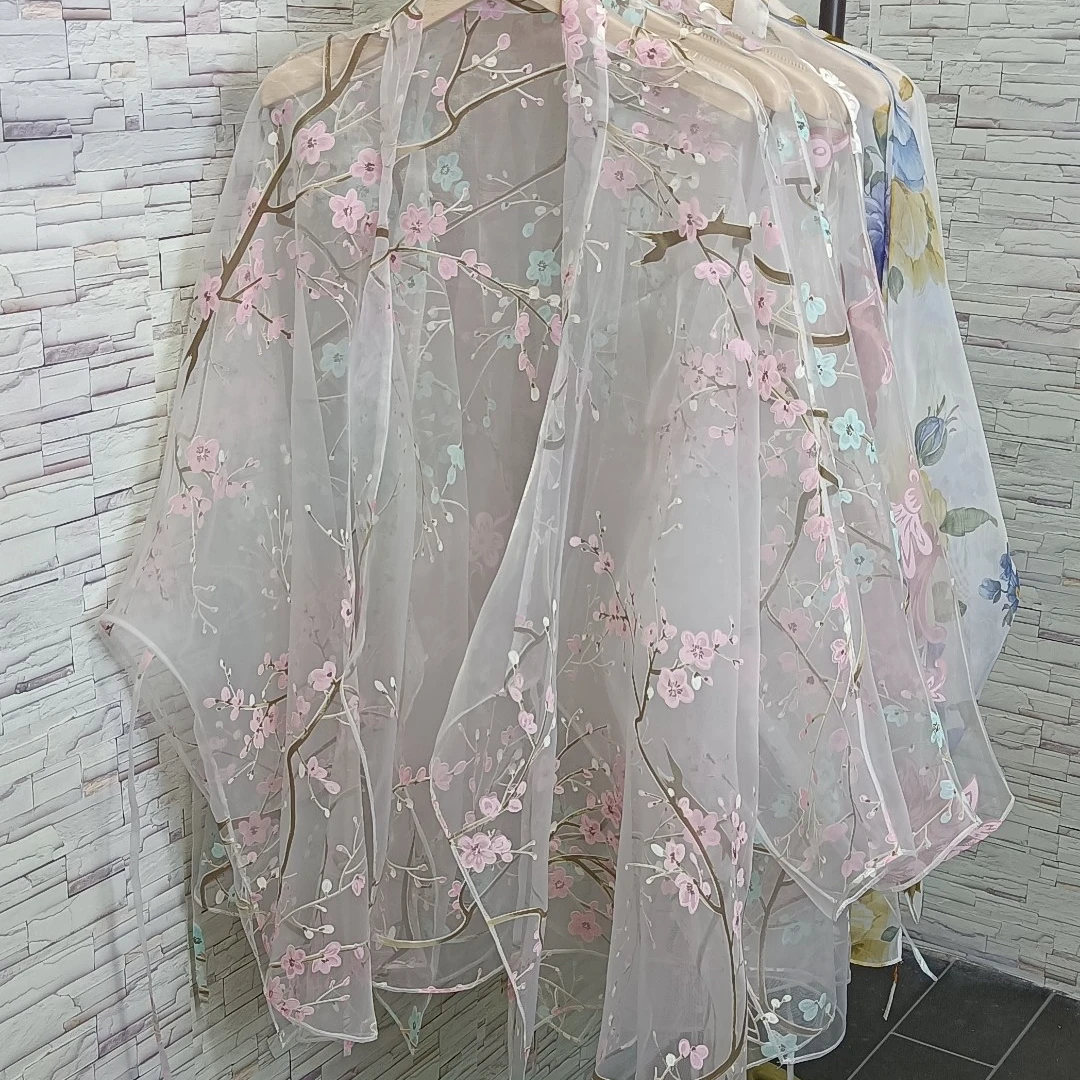 重工大码百搭汉服交领袍外披外罩衣防晒衣沙滩服夏季时尚国风女