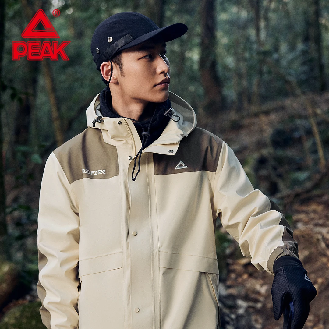 匹克男百搭装冲锋户外运动防风爬山风衣男休闲潮流外套三防登山服