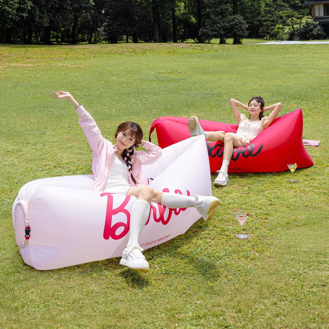 【原始人芭比充气沙发】户外露营懒人空气沙发便携式音乐节气垫床