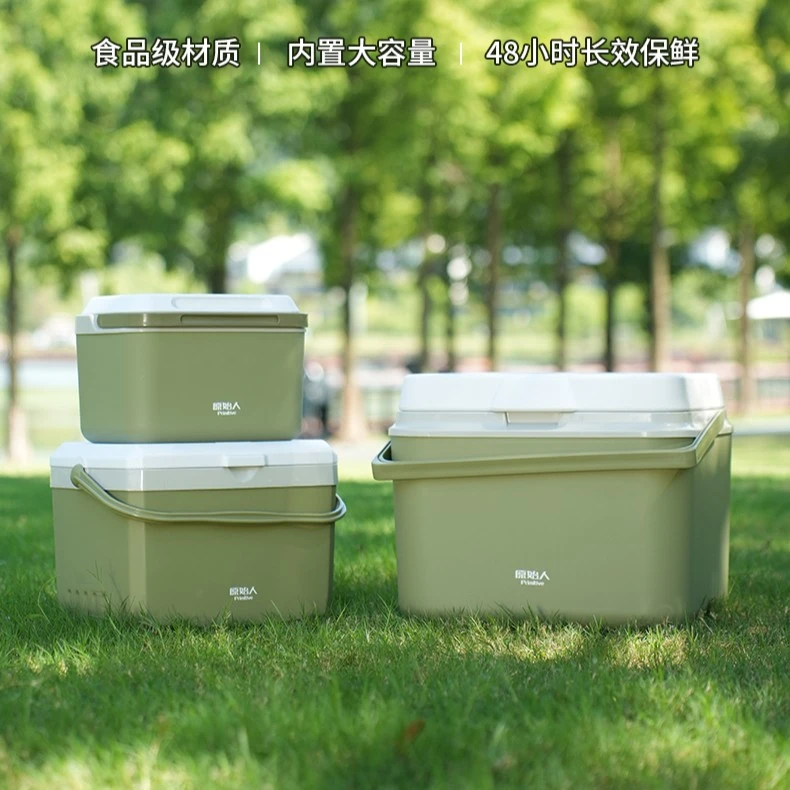 【原始人松鼠保温箱】露营车载冰块冰桶摆摊钓鱼小型便携式冰箱