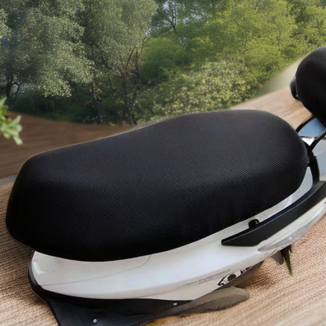 电动车摩托车实用又好看舒适透气加厚网面防晒隔热加厚网面坐垫套