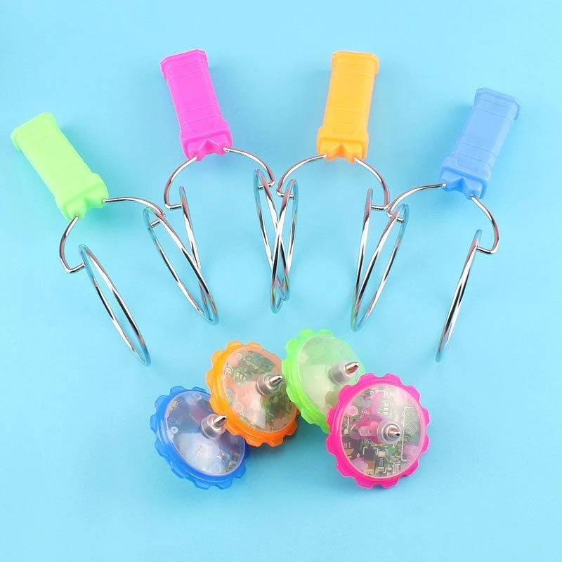 魔力手摇飞转磁性陀螺悠悠轨道魔幻自动旋转悬浮螺旋百变儿童玩具