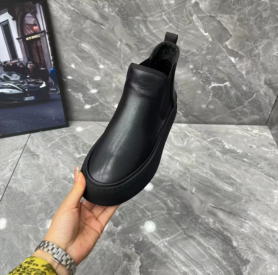 高端品质纯皮休闲时尚男鞋