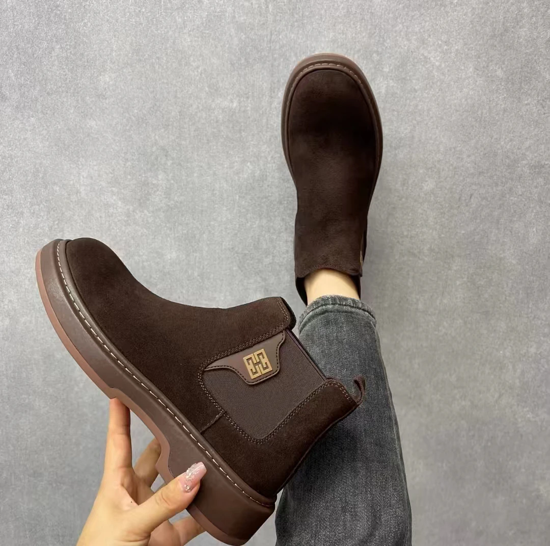 高端品质 休闲皮鞋 切尔西短靴时尚百搭男鞋