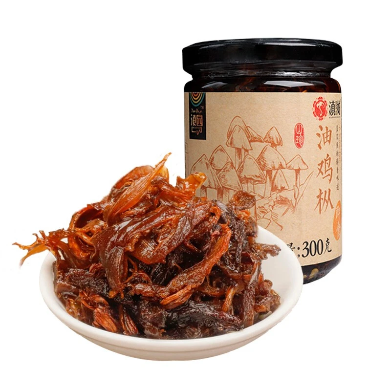 滇园油鸡枞菌300g/瓶云南特产即食鸡纵菌零食下饭拌饭菜煮面搭档
