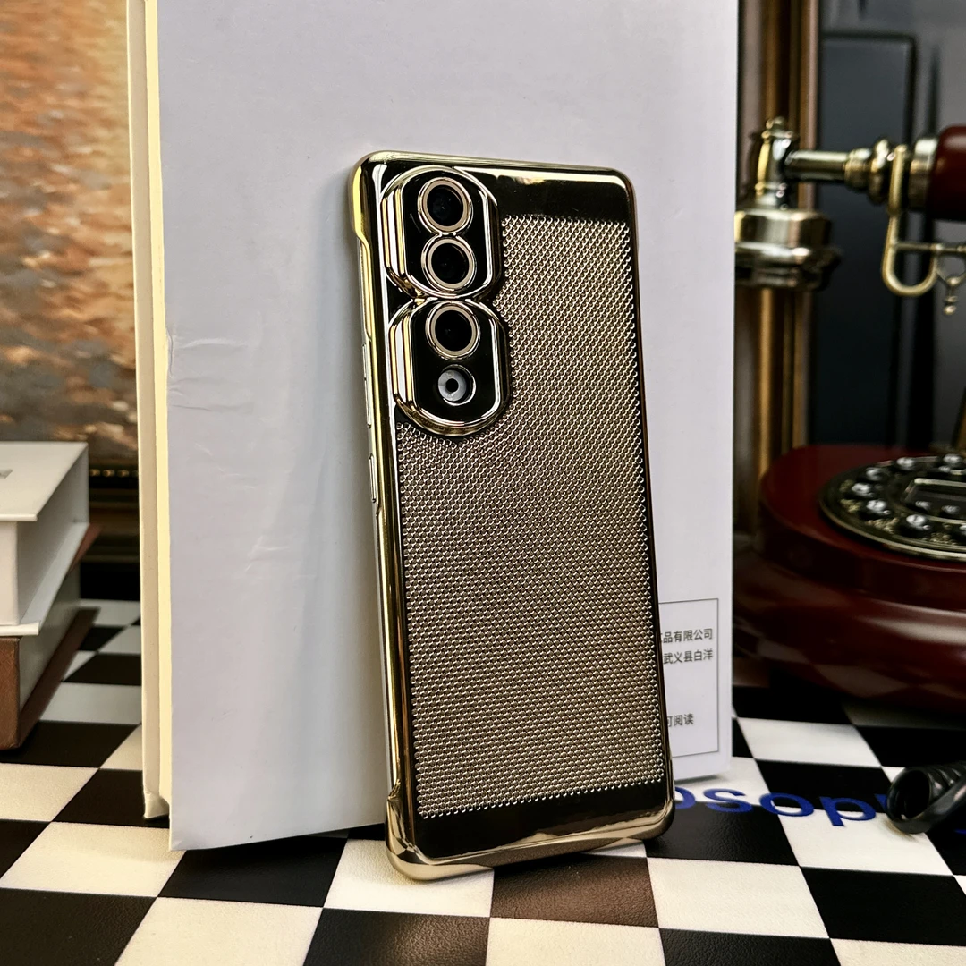 【超薄电镀+全包镜头护镜】适用于【荣耀90】高档散热透气散热壳网红