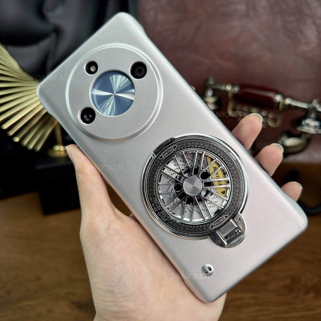 适用于荣耀X50GT【金属烤漆工艺+无边框+网红陀螺解压支架壳】