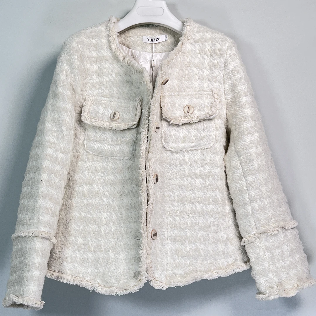 小香风短款冬款显瘦显高洋气百搭时尚2024款外套加棉气质法式秋冬