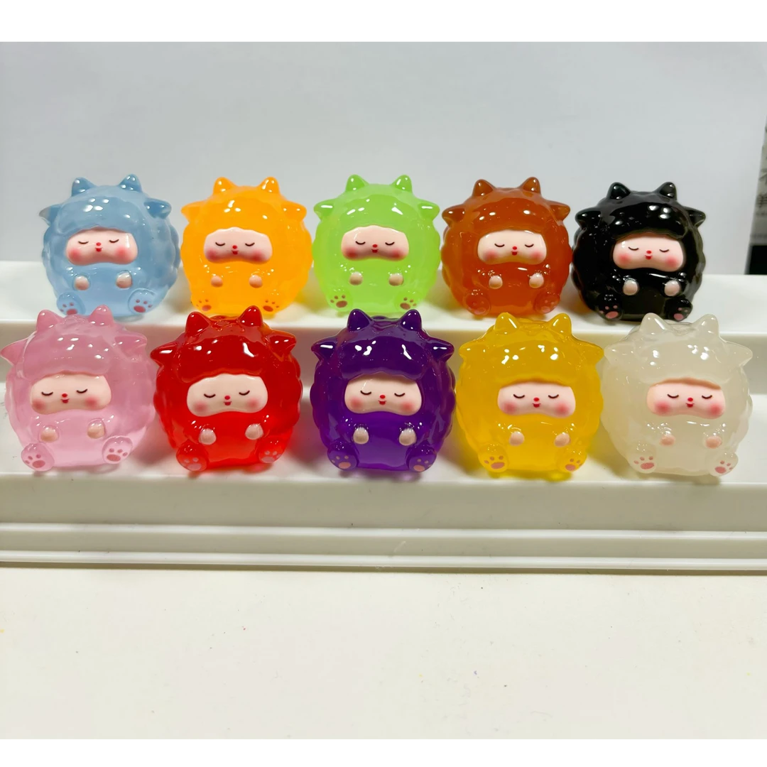 【双许愿小羊团子】网红可爱团子小羊DIY树脂立体创意车载摆件