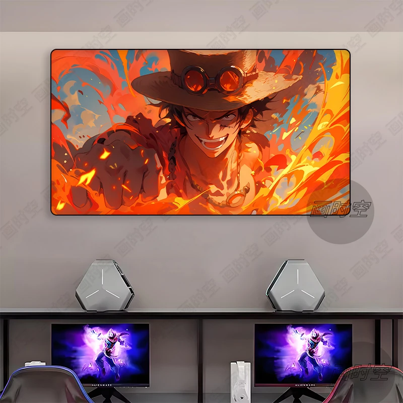 海贼王横幅挂画航海王艾斯动漫装饰画男孩房卡通动漫床头大幅壁画