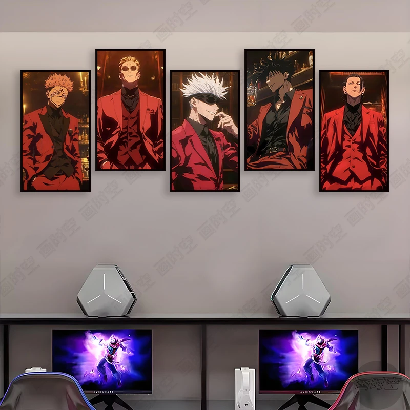 咒术回战多人五联装饰画五条悟伏黑惠七海建人夏油杰大尺寸