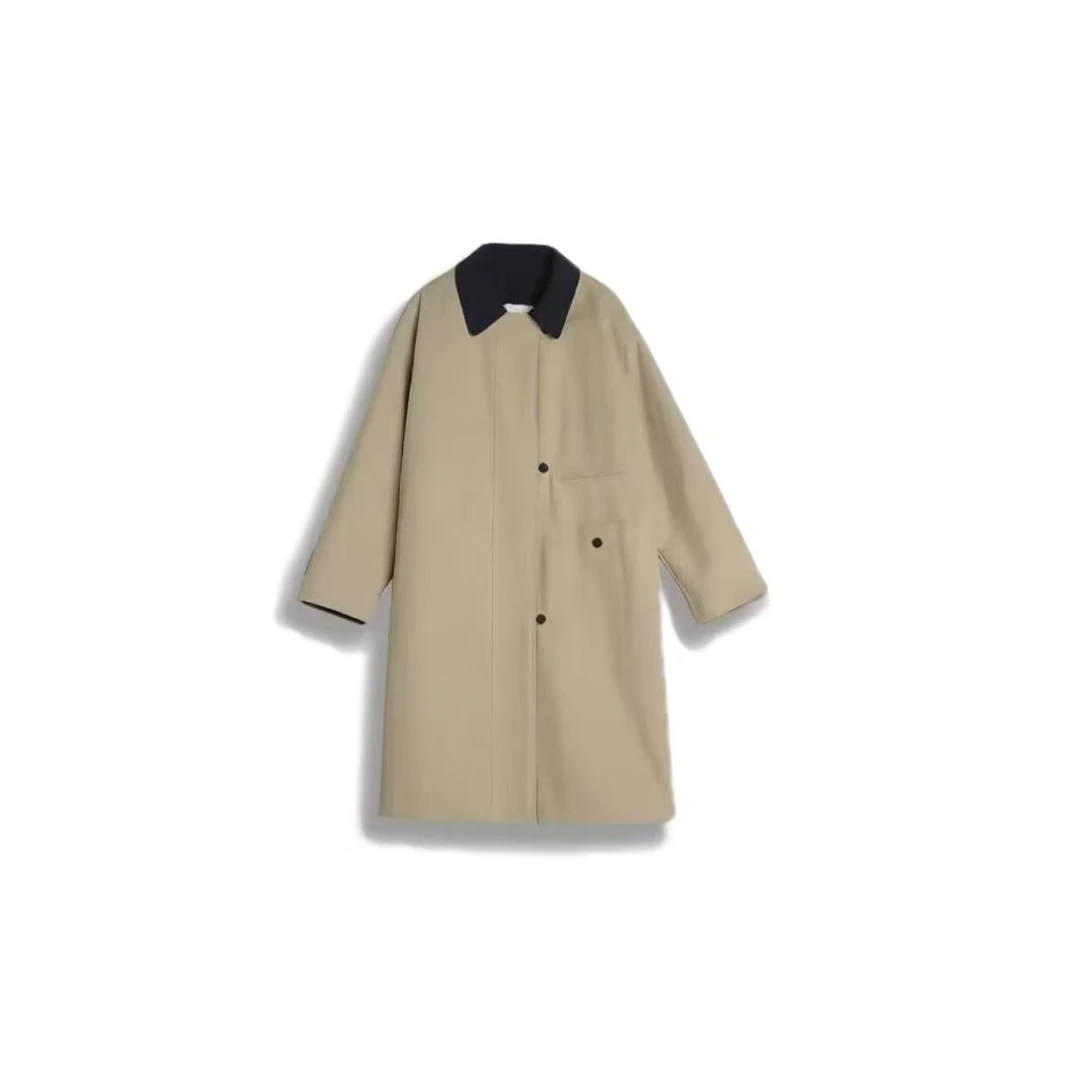 现货当天发冬款24年新款时尚设计百搭加厚保暖风衣外套G23112888