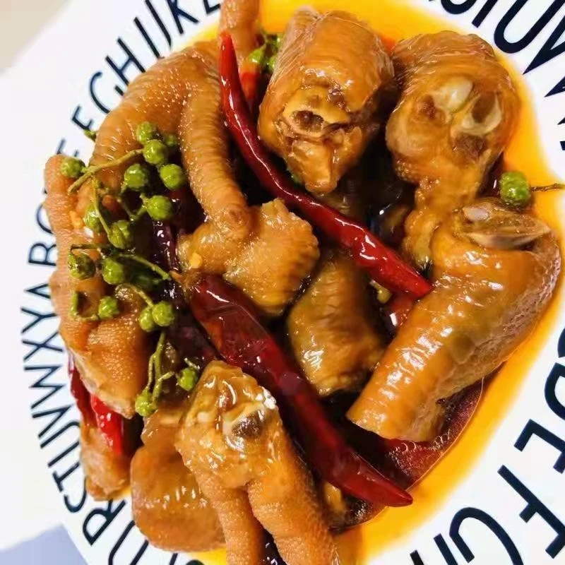 麻辣鲜香入味椒麻大鸡爪750克1桶加1袋250克鸡肘冷冻储存