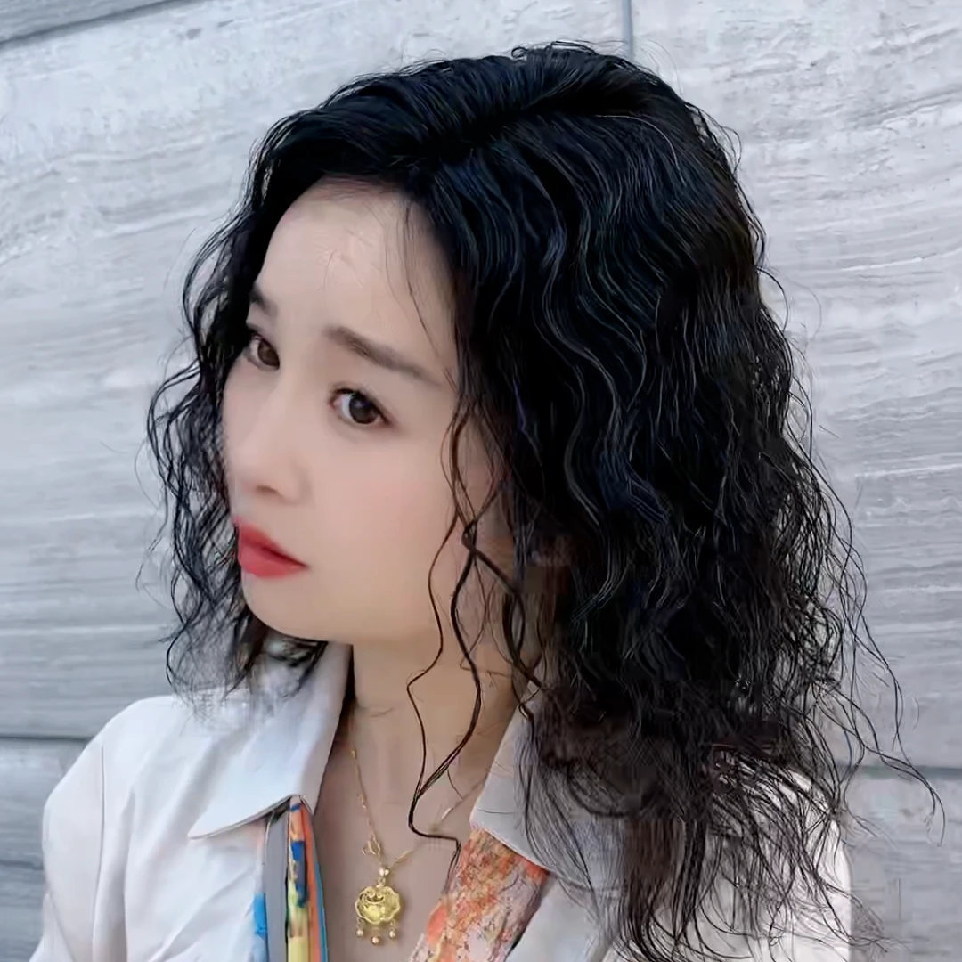 无刘海假发片女直发9/14隐形蓬松头顶补发全真人发丝遮盖高档白发