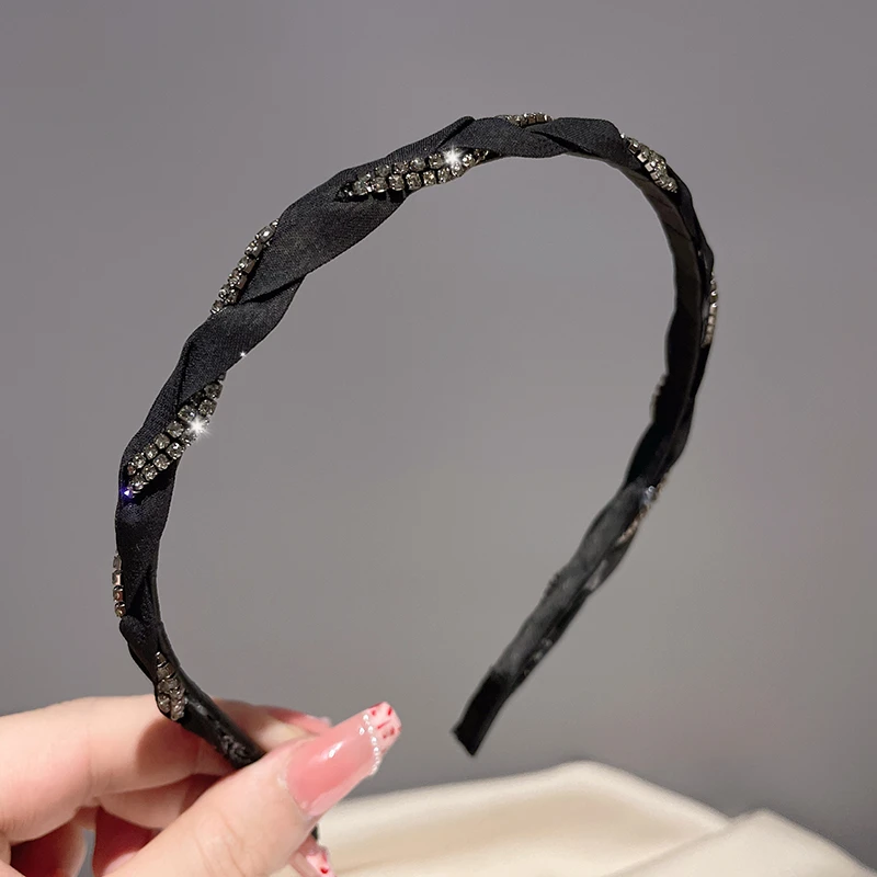 发卡发箍女韩版东大门水钻细头箍女简约新款潮网