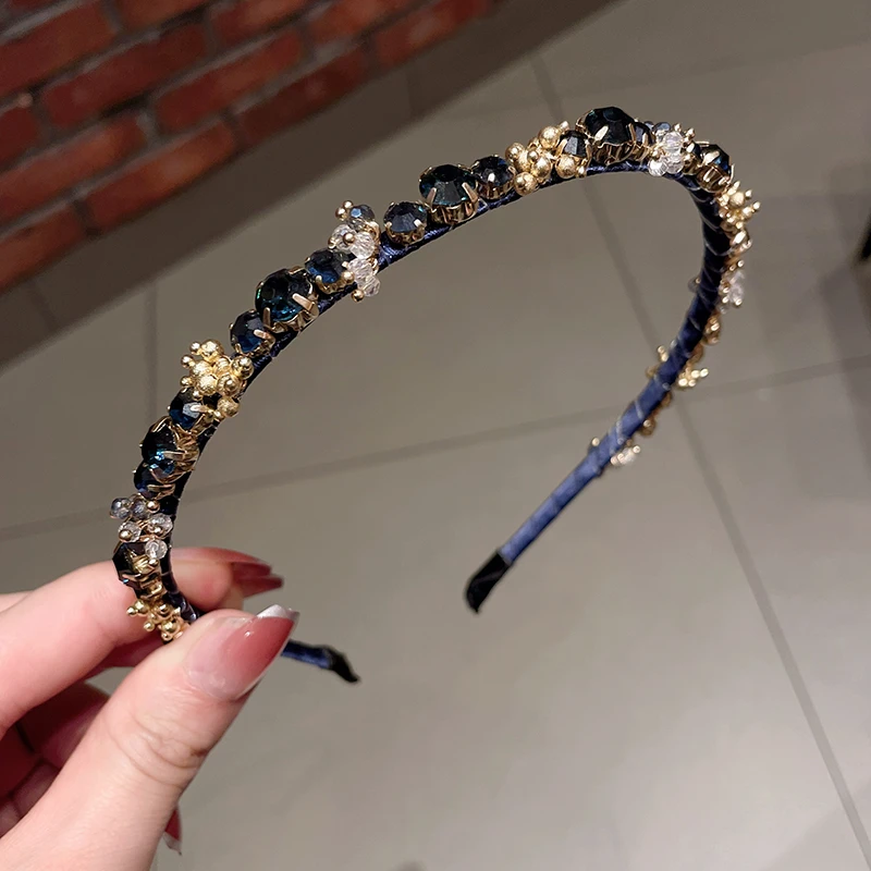 艺米诺水晶发箍2023年网红新款气质高级感时尚个