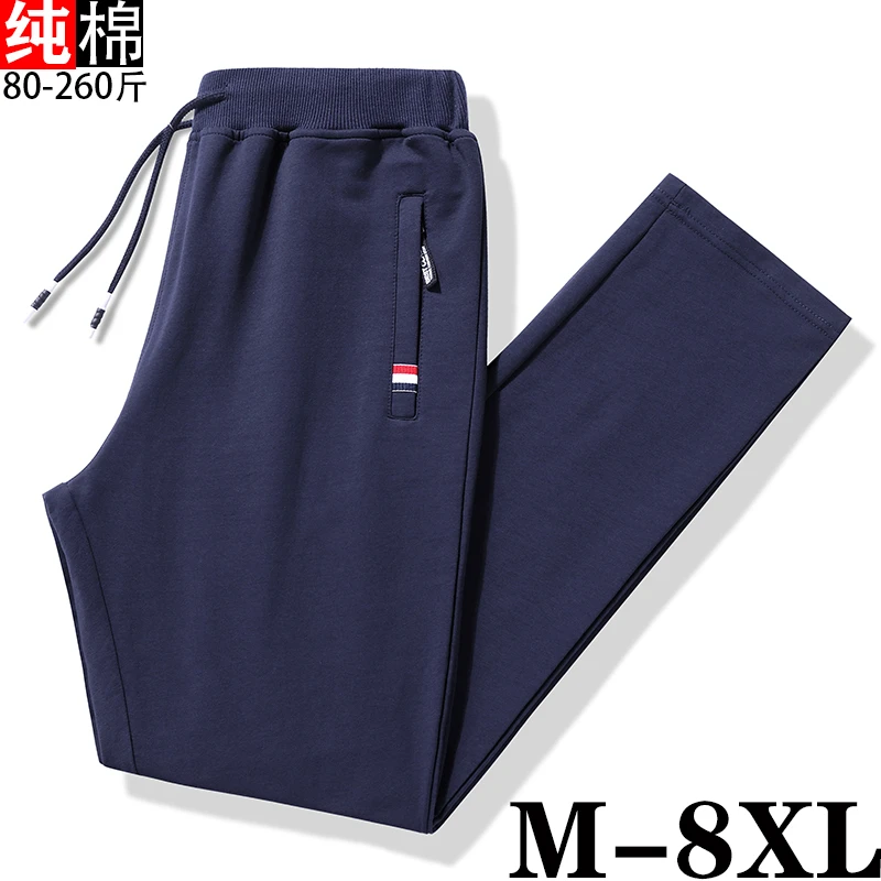 爱都专柜正品冬季男士纯棉大码休闲直筒裤加绒高弹宽松运动休闲裤
