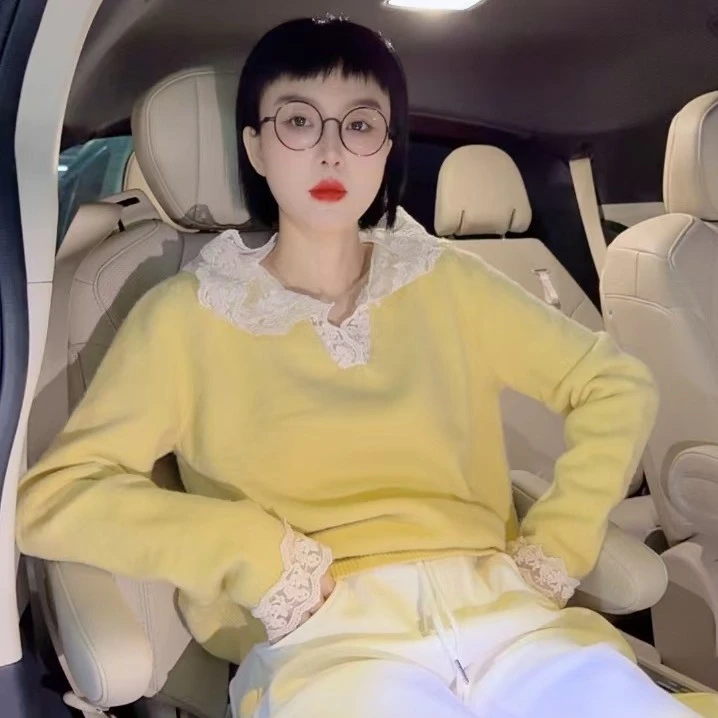 V领连帽潮牌长袖秋冬轻奢时尚毛衣上衣毛衫2