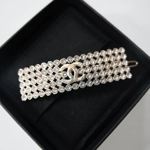 95新 Chanel/香奈儿 Chanel 满钻长方形发夹