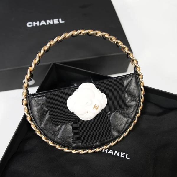 全新未使用 Chanel/香奈儿 Chanel 23K山茶花呼啦圈手提包