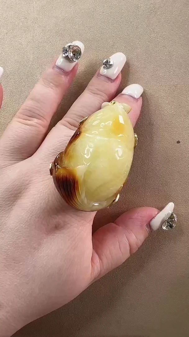 【闪购商品】琥珀戒指未镶嵌戒指