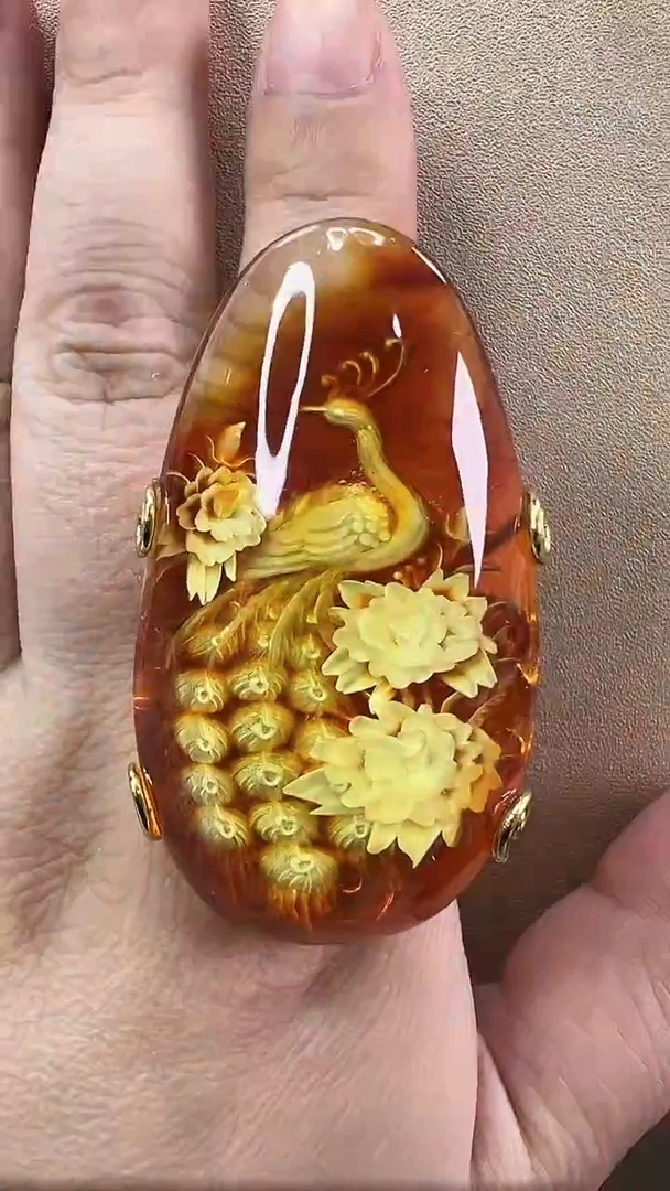 【闪购商品】琥珀戒指未镶嵌戒指