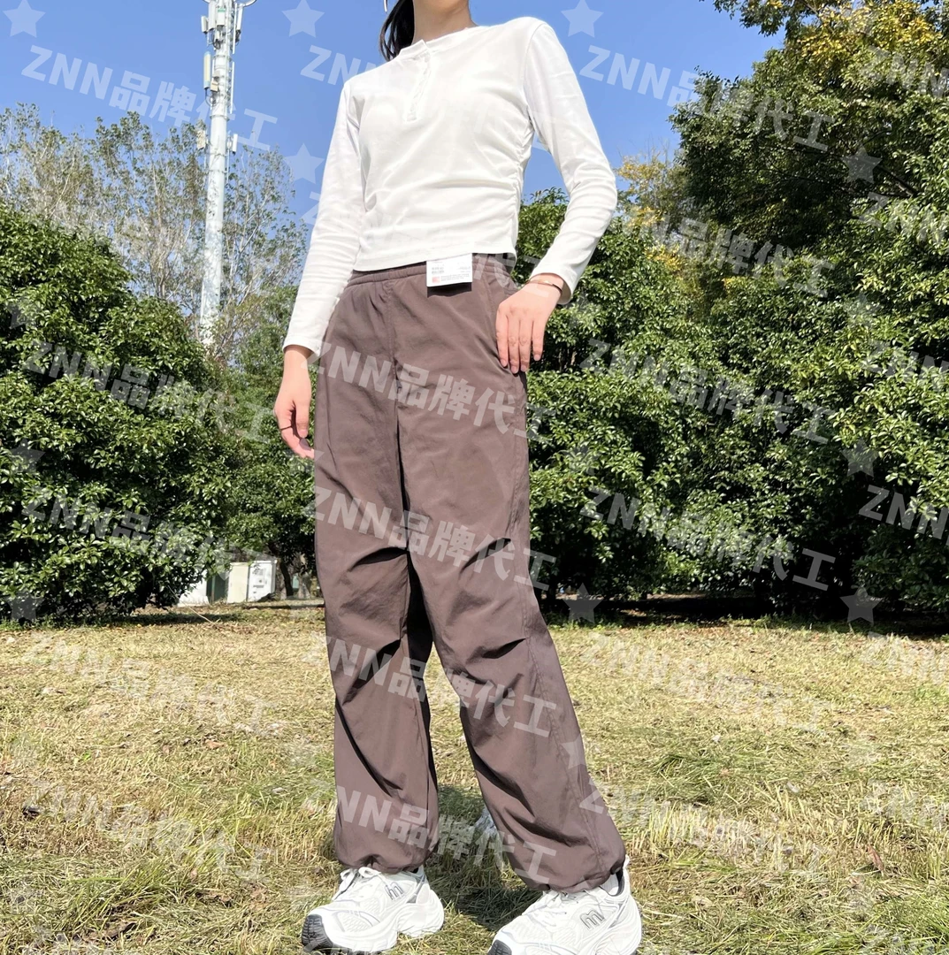 【ZNN】火炉!加绒保暖休闲长裤宽松百搭阔腿工装机能裤伞兵裤女