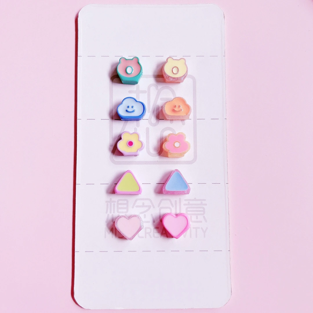 想念帕克西迷你基础装饰创意双面饰品配件手作创意挂饰耳饰小摆件